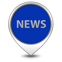 News pointer icon on white background