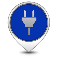 Fototapeta premium power pointer icon on white background