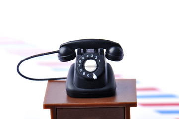 レトロな黒電話
