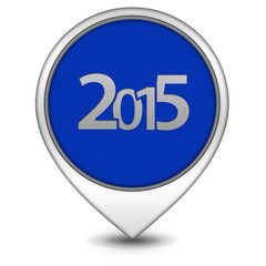 2015 pointer icon on white background