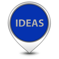 Ideas  pointer icon on white background