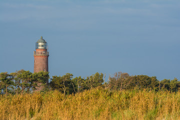 Fototapeta na wymiar Leuchtturm Darsser Ort, Ostsee