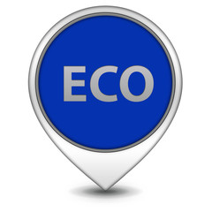 eco pointer icon on white background