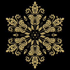 Vector Golden Pattern. Orient Ornament