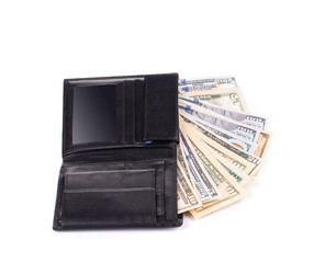 wallet with dollars