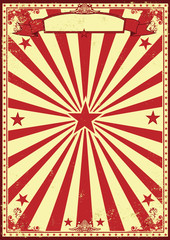 Red and cream retro sunbeams background