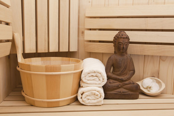  meditation and relaxation in sauna
