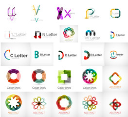 Fototapeta premium Set of various universal company logos