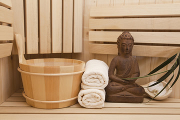 spa and wellness background with buddha