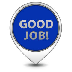 Good job pointer icon on white background