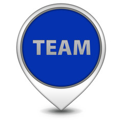 Team pointer icon on white background