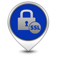 SSL pointer icon on white background