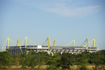 Fussballstadion in Dortmund, Deutschland