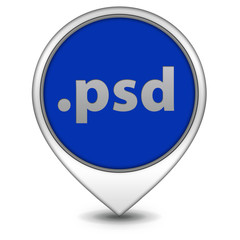 .psd pointer icon on white background