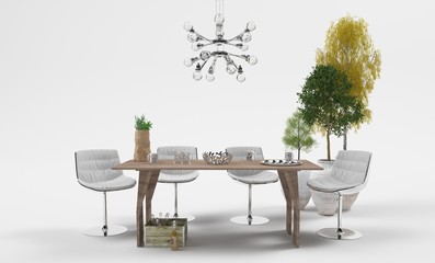 Table avec chaises