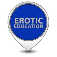 Erotic Education pointer icon on white background