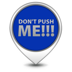 Do not push me pointer icon on white background
