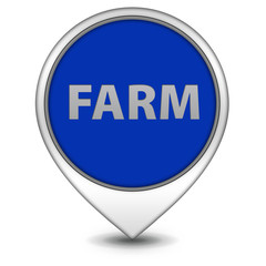 Farm pointer icon on white background