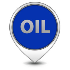 Oil pointer icon on white background