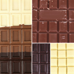 Chocolate collage