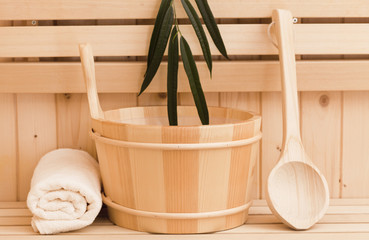 relax in sauna,  spa items