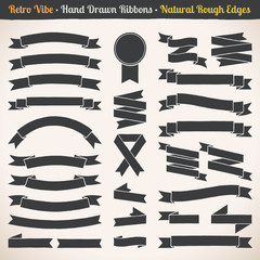 Retro ribbons collection