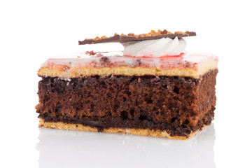 Piece of chocolate cake