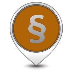 Law pointer icon on white background