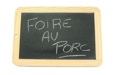 Obraz premium ardoise foire au porc