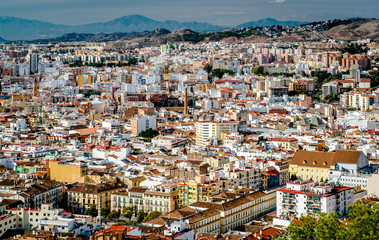 Fototapeta na wymiar Malaga cityscape. Andalusia, Spain