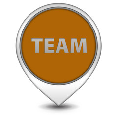 Team pointer icon on white background