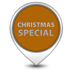 Christmas special pointer icon on white background