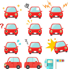 Fototapeta premium 自動車のキャラクター