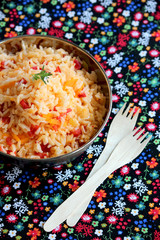Rice with vegetables