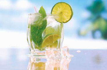 Mojito cocktail drink