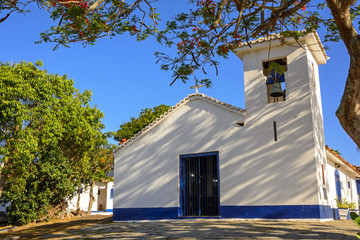 Ossos Church in Buzios, Rio de Janeiro built in the 18th century in colonial style