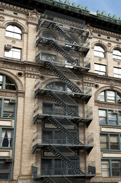 Fire escape on a building in New York