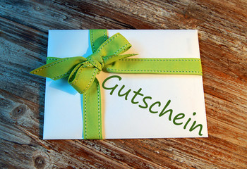 Briefumschlag Gutschein