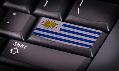 Flag on keyboard