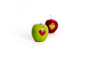 apple hearts