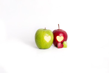apple hearts