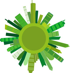 Gro&szlig;stadt auf Erdball