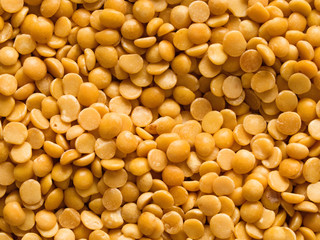 uncooked indian dhal lentil food background