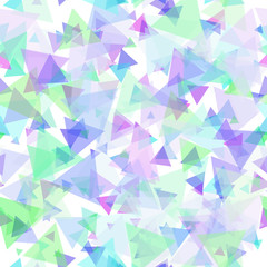 Repeatable Transparent Scattered Color Triangles