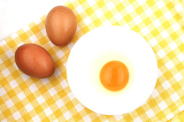 eggs isolated on white background