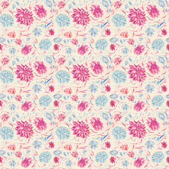 Obraz premium Vintage watercolor pattern