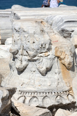 Temple of Apollo. Ancient ruins in Side. Turkey