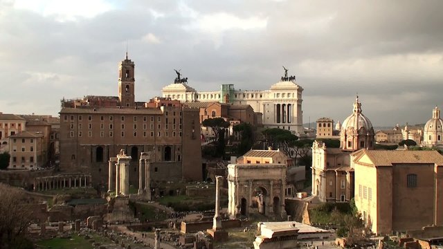 View of the Roman Forum from the Palatine Hill, Rome