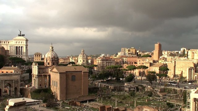 View of the Roman Forum from the Palatine Hill,