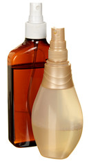 Closed Cosmetic Or Hygiene Blue Plastic Bottle Of Gel, Liquid